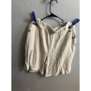 Marissa Olivia Shorts Women's Beige Linen Blend Size‎ 2X